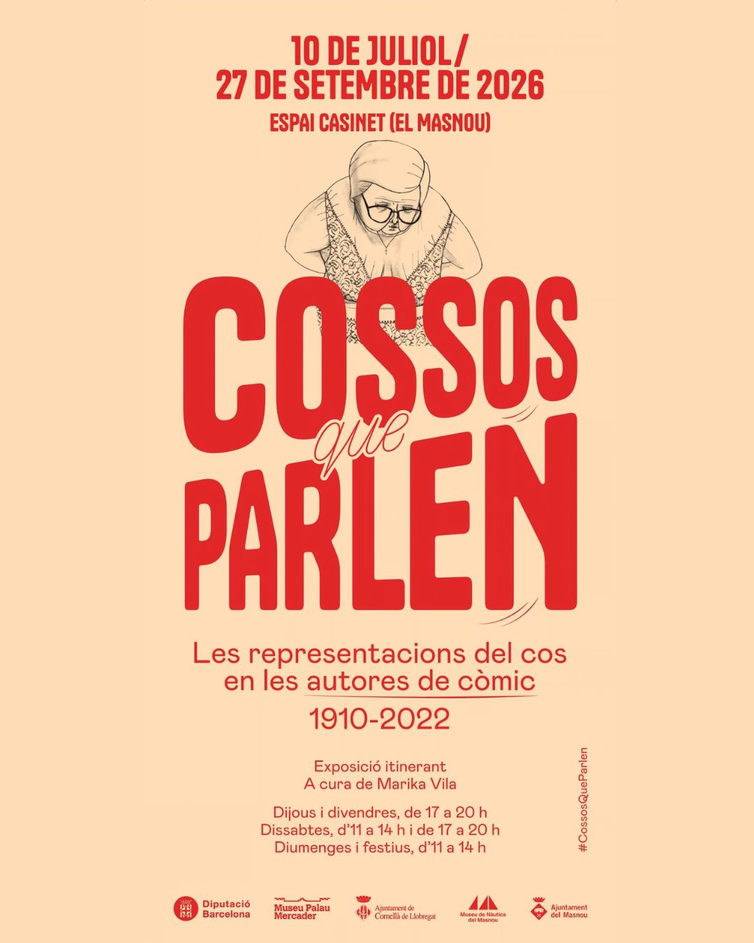 Exposición «Cossos que parlen. Les representacions del cos en les autores de còmic. 1910-2022» en el Espai Casinet del Masnou